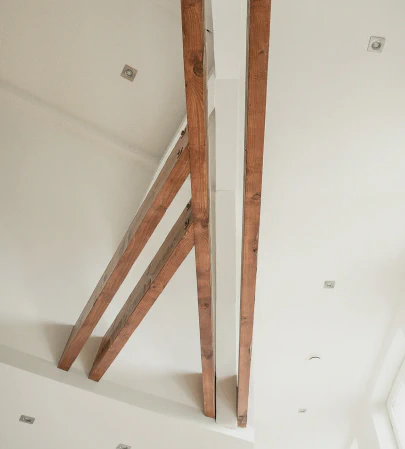 ceiling with wooden elements